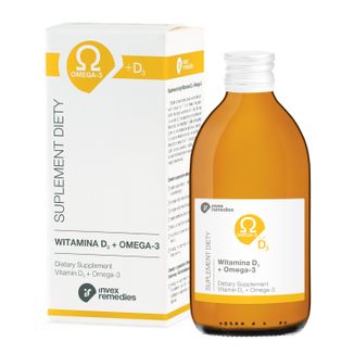 Invex Remedies, witamina D3 + omega-3, 300 ml - zdjęcie produktu
