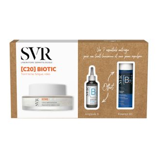 Zestaw SVR C20 Biotic, regenerujący krem rozświetlający, 50 ml + serum, 10 ml + esencja, 30 ml - zdjęcie produktu
