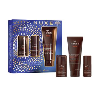 Zestaw Nuxe Men, wielofunkcyjny żel pod prysznic, 200 ml + żel nawilżający do twarzy, 50 ml + dezodorant zapewniający całodobową ochronę, 50 ml - zdjęcie produktu