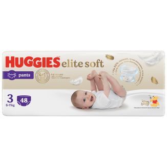 Huggies Elite Soft Pants, pieluchomajtki, Disney, rozmiar 3, 6-11 kg, 48 sztuk - zdjęcie produktu