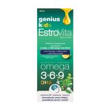 EstroVita Genius Kids, estry kwasów Omega 3-6-9, smak cytrynowy, 150 ml  - miniaturka zdjęcia produktu