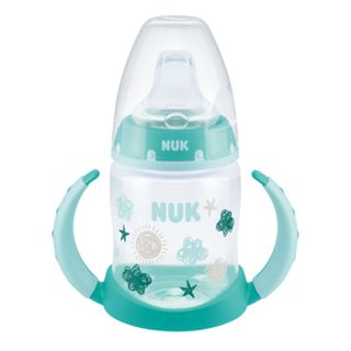 Nuk First Choice, butelka antykolkowa ze wskaźnikiem temperatury i silikonowym ustnikiem, niebieska, 743943B, od 6 miesiąca, 150 ml - zdjęcie produktu