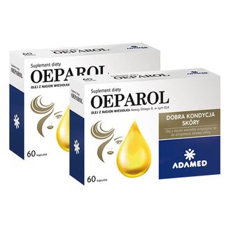 Zestaw Oeparol, olej z nasion wiesiołka, 2 x 60 kapsułek - zdjęcie produktu