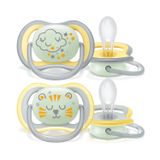 Avent Ultra Air Night, smoczek uspokajający, po 18 miesiącu, silikonowy, ortodontyczny, świecący w ciemności, unisex, 2 sztuki - miniaturka zdjęcia produktu