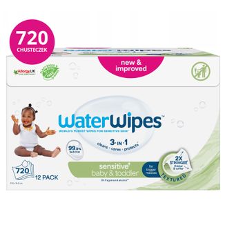 WaterWipes Soapberry Kids Bio, chusteczki nawilżane, wodne z wyciągiem z orzechów mydlanych, od urodzenia, 12 x 60 sztuk USZKODZONE OPAKOWANIE - zdjęcie produktu