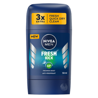 Nivea Men Fresh Kick, antyperspirant w sztyfcie dla mężczyzn, 48h, 50 ml - zdjęcie produktu