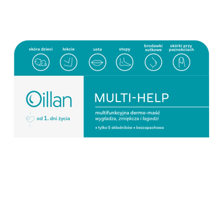 Oillan Multi-Help, multifunkcyjna dermo-maść od 1 dnia życia, 12 g - miniaturka 2 zdjęcia produktu