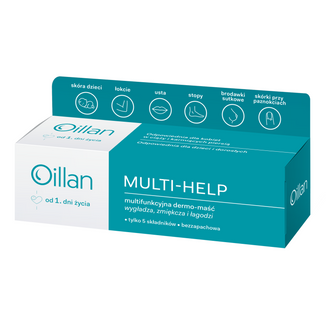 Oillan Multi-Help, multifunkcyjna dermo-maść od 1 dnia życia, 12 g - zdjęcie produktu