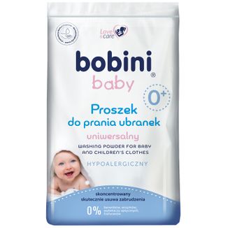 Bobini Baby, skoncentrowany proszek do prania ubranek, hypoalergiczny, uniwersalny, od 1 dnia życia, 1,2 kg - zdjęcie produktu