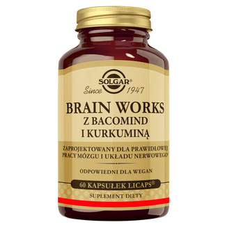 Solgar Brain Works, 60 kapsułek Solgar Brain Works, 60 kapsułek - zdjęcie produktu
