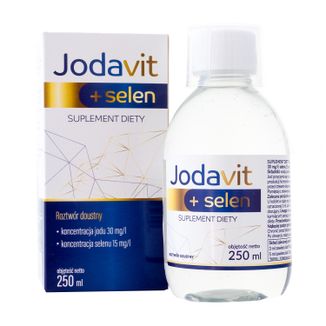 Jodavit + Selen, jod 30 mg/l + selen 15 mg/l, płyn, 250 ml - zdjęcie produktu