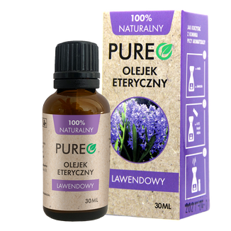 Pureo, olejek eteryczny lawendowy, 30 ml USZKODZONE OPAKOWANIE - zdjęcie produktu