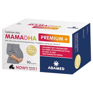 MamaDHA Premium+, 90 kapsułek - zdjęcie produktu