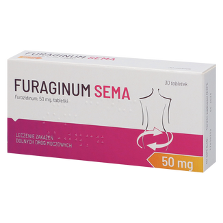 Furaginum SEMA 50 mg, 30 tabletek USZKODZONE OPAKOWANIE - zdjęcie produktu