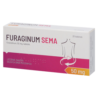 Furaginum SEMA 50 mg, 30 tabletek - zdjęcie produktu