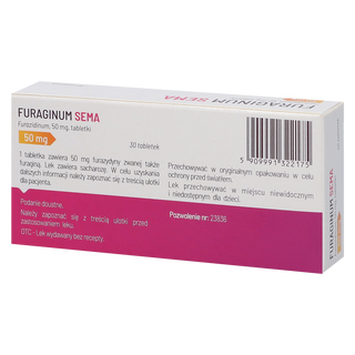 Furaginum SEMA 50 mg, 30 tabletek - miniaturka 2 zdjęcia produktu