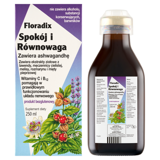 Floradix Spokój i Równowaga, 250 ml USZKODZONE OPAKOWANIE Floradix Spokój i Równowaga, 250 ml USZKODZONE OPAKOWANIE - zdjęcie produktu