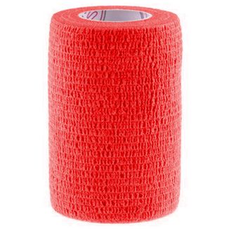 5E, bandaż kohezyjny Non-Woven Economic, lateksowy, czerwony, 7,5 cm x 4,5 m - zdjęcie produktu
