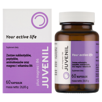 Juvenil Plus Magnez i B6, 60 kapsułek - zdjęcie produktu