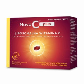 Novo C Plus, liposomalna witamina C, 30 kapsułek - zdjęcie produktu