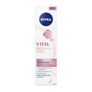 Nivea Vital Promienna Skóra, serum piękna 3w1, skóra dojrzała, 40 ml - zdjęcie produktu
