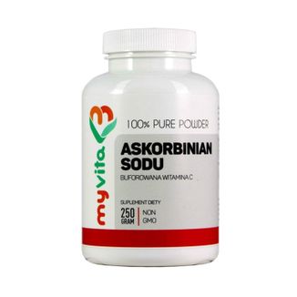 MyVita Askorbinian Sodu, buforowana witamina C, 250 tabletek - zdjęcie produktu