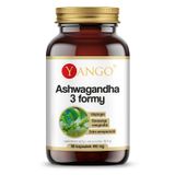 Yango Ashwagandha 3 Formy, 90 kapsułek - miniaturka zdjęcia produktu