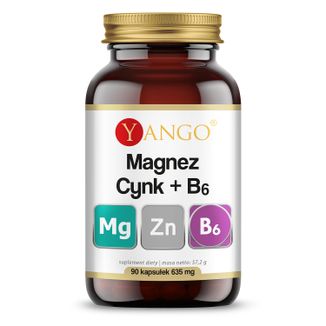 Yango Magnez + Cynk + B6, 90 kapsułek - zdjęcie produktu