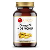 Yango Omega 3 + D3 4000 IU, 60 kapsułek - miniaturka zdjęcia produktu
