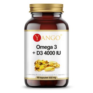 Yango Omega 3 + D3 4000 IU, 60 kapsułek - zdjęcie produktu