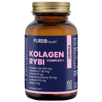 Pureo Health Kolagen Rybi Complex+, 60 kapsułek - zdjęcie produktu