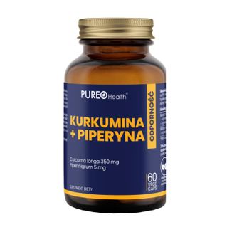 Pureo Health Kurkumina + Piperyna, 60 kapsułek vege - zdjęcie produktu