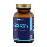 Pureo Health Witamina B3 Forte, niacyna 500 mg, 60 kapsułek vege - miniaturka zdjęcia produktu