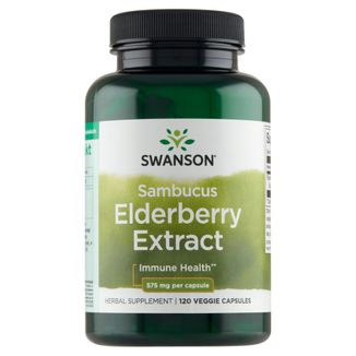 Swanson Elderberry Extract, czarny bez, 120 kapsułek wegetariańskich - zdjęcie produktu