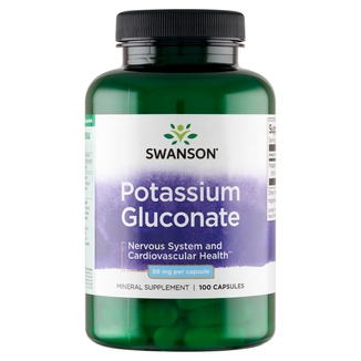 Swanson Potassium Gluconate, glukonian potasu, 100 kapsułek - zdjęcie produktu