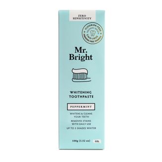 Mr. Bright Whitening Toothpaste, wybielająca pasta do mycia zębów, miętowy, bez fluoru, 100 g - zdjęcie produktu