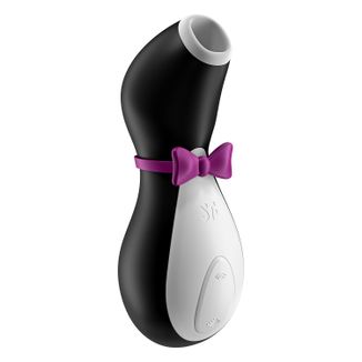 Satisfyer Penguin, masażer łechtaczki, powietrzny, czarno-biały pingwinek - zdjęcie produktu