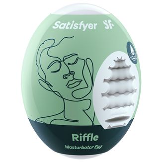 Satisfyer, Masturbator Egg Riffle, stymulator dla mężczyzn, 1 sztuka - zdjęcie produktu