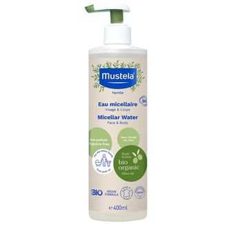 Mustela Bio, woda micelarna, bez spłukiwania, 400 ml - zdjęcie produktu