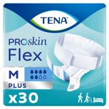 Tena Flex ProSkin, pieluchomajtki, rozmiar M, 71-102 cm, Plus, 30 sztuk - miniaturka zdjęcia produktu