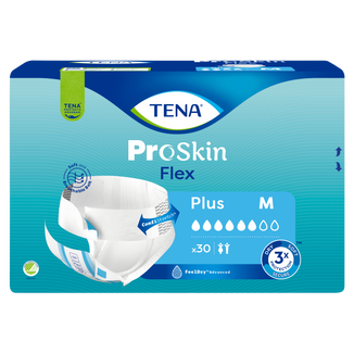 Tena Flex ProSkin, pieluchomajtki, rozmiar M, 71-102 cm, Plus, 30 sztuk - zdjęcie produktu