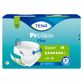 Tena Flex ProSkin, pieluchomajtki, rozmiar M, 71-102 cm, Super, 30 sztuk - zdjęcie produktu