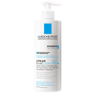 La Roche-Posay Lipikar Baume Light AP+M, lekki balsam do ciała, skóra wrażliwa, sucha, skłonna do atopii, 400 ml - zdjęcie produktu