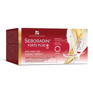 Seboradin Forte Plus, kuracja przeciw wypadaniu włosów, 5,5 ml x 24 ampułki + serum, 4 x 6 g - zdjęcie produktu