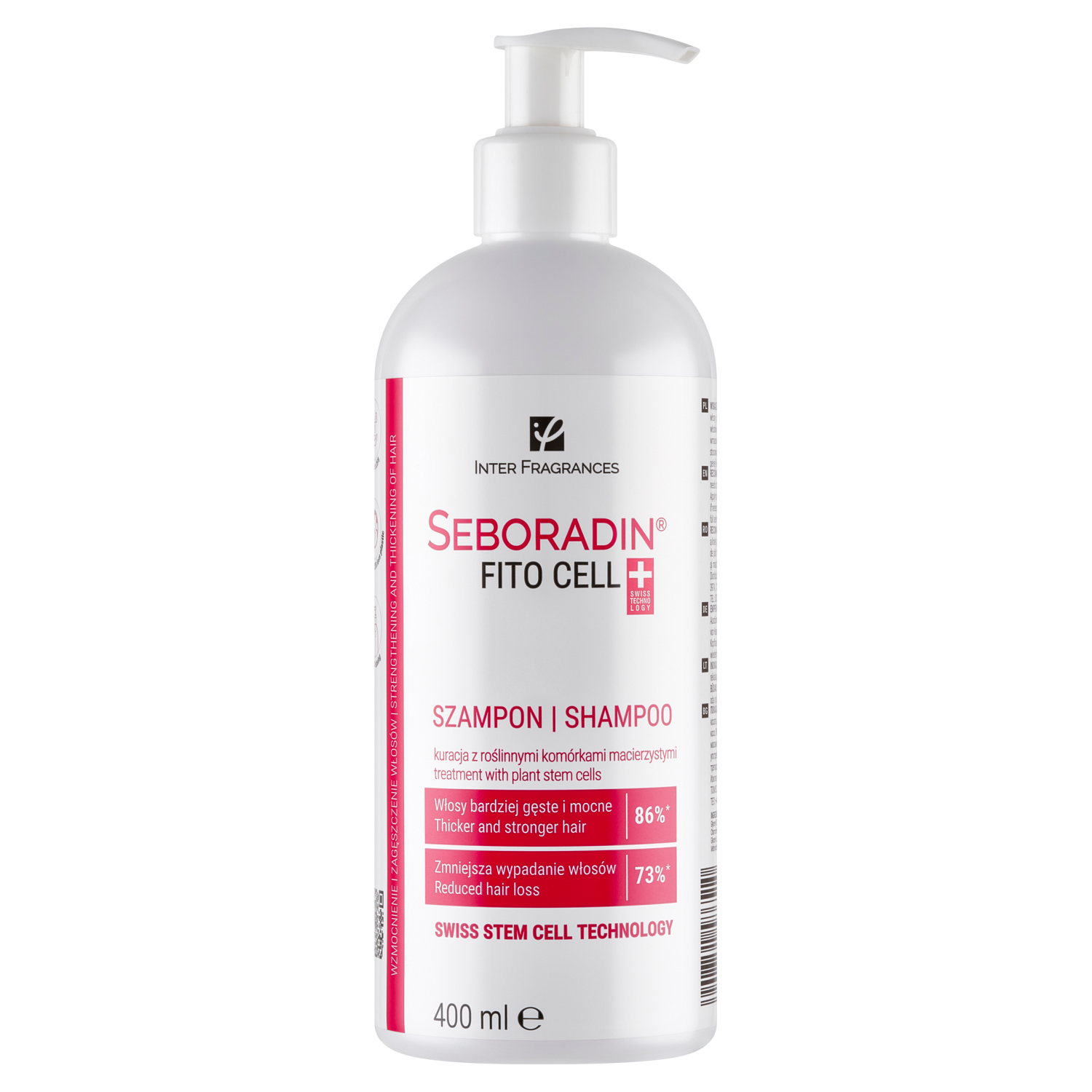 Seboradin Seboradin Fito Cell, szampon do włosów, roślinne komórki macierzyste, 400 ml