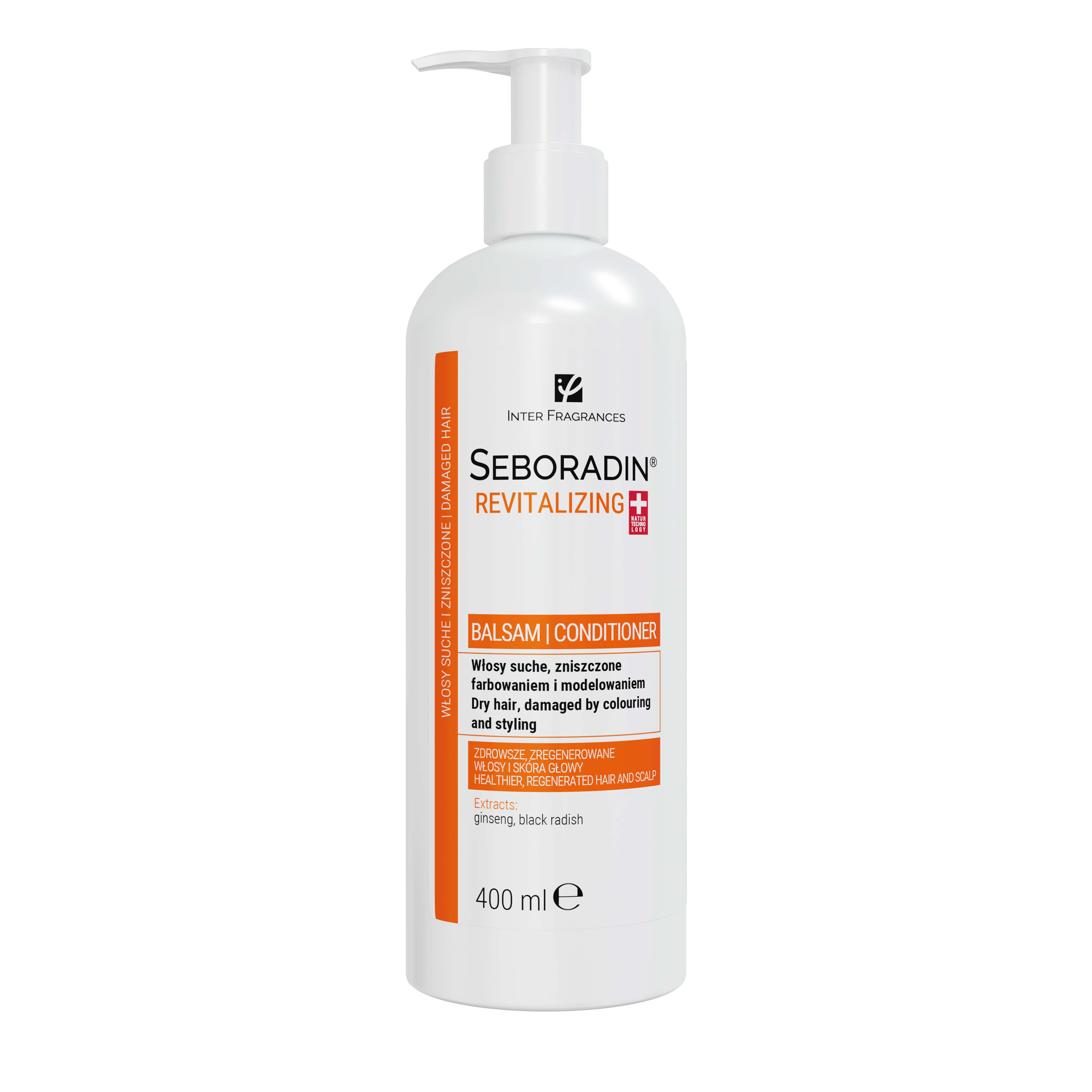 Seboradin Seboradin Revitalizing, rewitalizujący balsam do włosów suchych, zniszczonych farbowaniem i modelowaniem, 400 ml