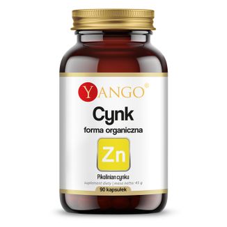 Yango Cynk Forma Organiczna, 90 kapsułek - zdjęcie produktu