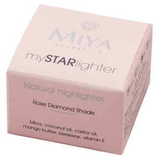 Miya mySTARlighter, naturalny rozświetlacz w kremie, Rose Diamond, 4 g - zdjęcie produktu