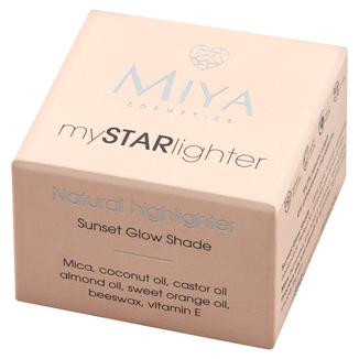 Miya mySTARlighter, naturalny rozświetlacz w kremie, Sunset Glow, 4 g - zdjęcie produktu