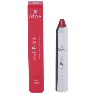 Miya myLIPstick, naturalna pielęgnująca szminka all-in-one, Red, 2,5 g - zdjęcie produktu